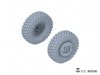 E.T. Model P35-126 Modern U.S. M1070 Truck Tractor Sagged Wheels for Hobby Boss kit 1/35